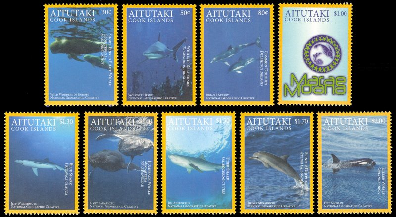 Aitutaki 2016 Scott #637-645 Mint Never Hinged