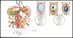 Fiji 442-444 Royal Wedding Fleetwood U/A FDC