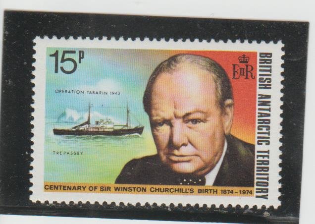 British Antarctic Territory  Scott#  63  MNH  (1974 Churchill)