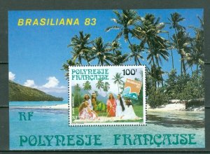 FRENCH POLYNESIA 1983 BRASALIANA #C200a...SOUV. SHEET MNH...$3.50