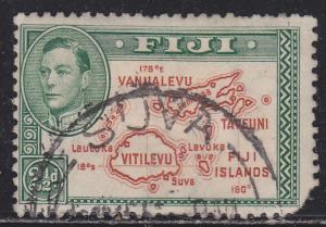 Fiji 134 Map of the Islands 1942