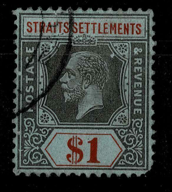 STRAITS SETTLEMENTS 1912-23  $1   KGV  used  SG 210