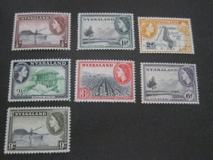 Nyasaland 1953 Sc 97,99-102,104-5 MH