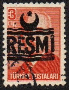 Turkey Sc #O27 Used