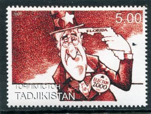 Tajikistan 2000 USA Elections 2000 Caricature Single Perforated Mint (NH)