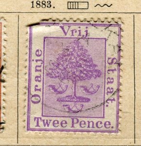 ORANGE FREE STATE; 1883 early classic QV issue fine used 2d. value