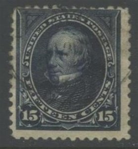 US Sc#274 1895 15c Henry Clay Watermarked Avg-Fine Centered Used