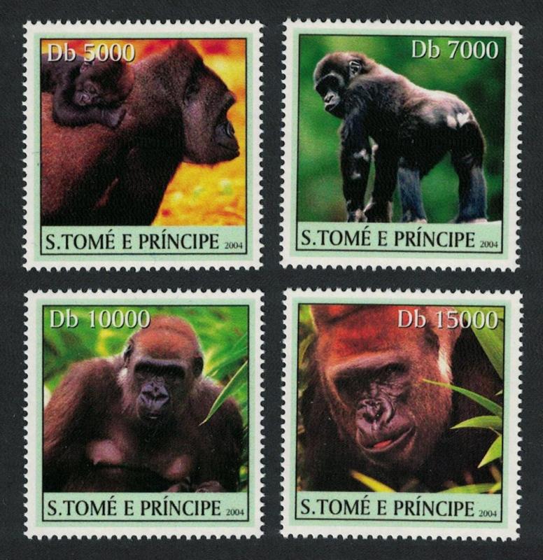 Sao Tome Gorilla Monkeys 4v