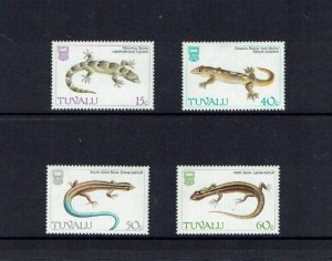 Tuvalu: 1986  Lizards,  MNH set.