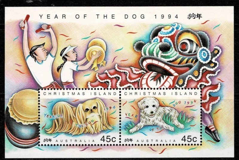 Christmas Island 2004 Year of the Dog M/s