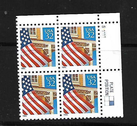 UNITED STATES, 2897, MNH, UR , FLAG OVER PORCH