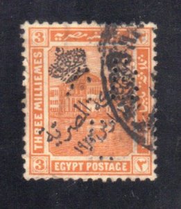 EGYPT SC# 80 USED  3m 1922 OVERPRINT