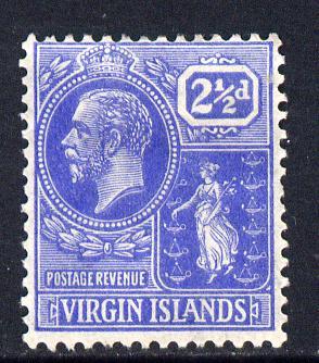 British Virgin Islands 1922-28 KG5 Script CA 2.5d bright ...