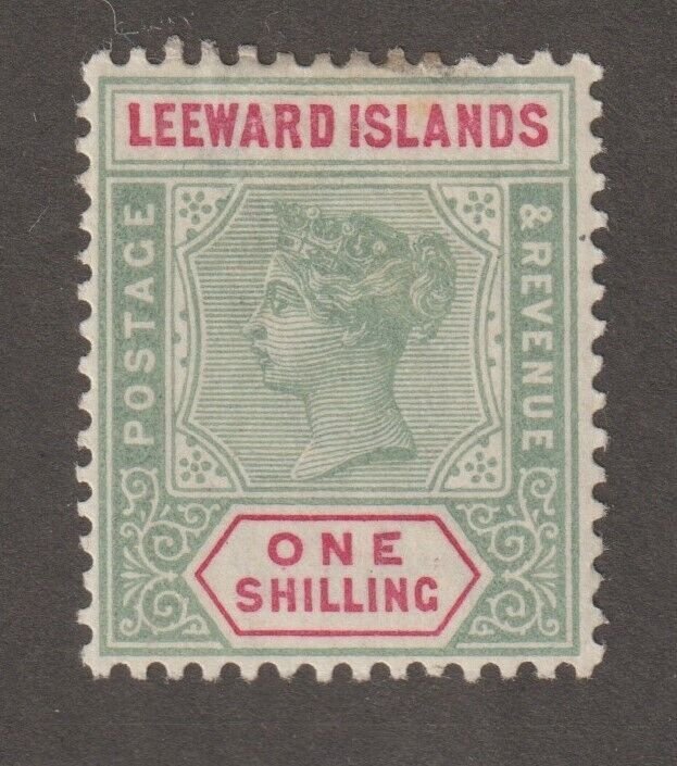 EDSROOM-17036 Leeward Islands 7 LH 1890 Top Value Queen Victoria CV$24