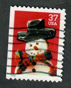 3684 Snowman Used Single from booklet