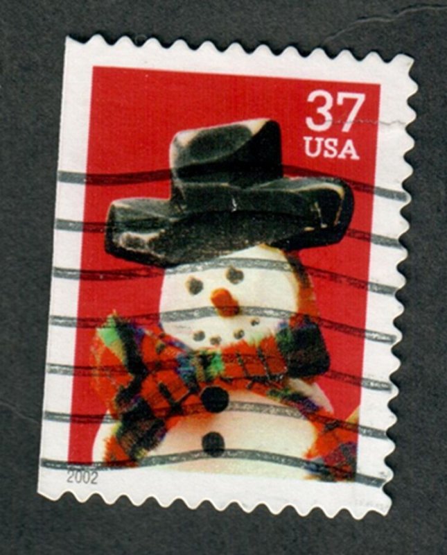 3684 Snowman Used Single from booklet