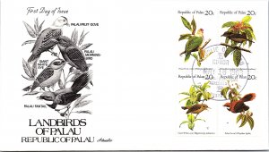 Palau, Worldwide First Day Cover, Birds