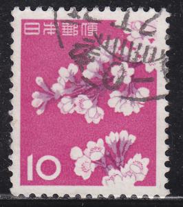 Japan 725 Used 1961 Cherry Blossoms