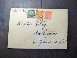 1930 Brazil Airmail Cover Porto Alegre to Sao Paulo Condor Airline