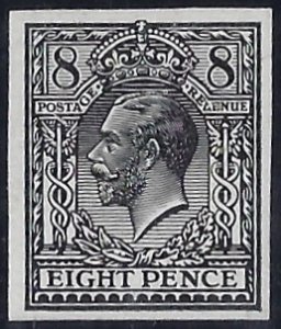 Great Britain King George V 1912 8d Trial of Eves Pillar design, SG390var.