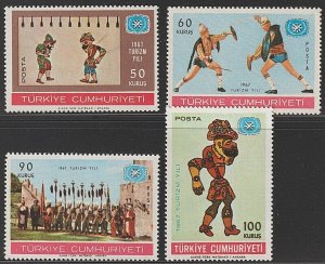 EDSROOM-11605 Turkey 1730-33 MNH 1967 Complete Puppets