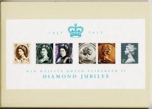 Great Britain. 2012 Diamond Jubilee. PHQ Cards(7) Unused