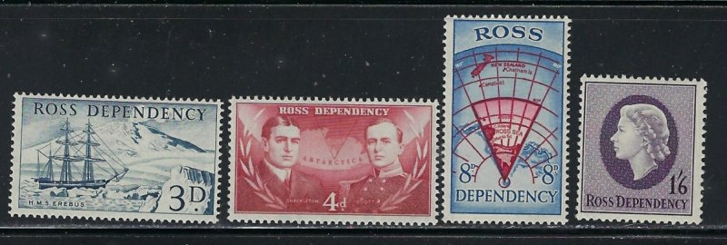 New Zealand (Ross Dependency) L1-4 MLH 157 set