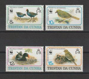 TRISTAN DA CUNHA 1991 WWF SG 518/21 MNH