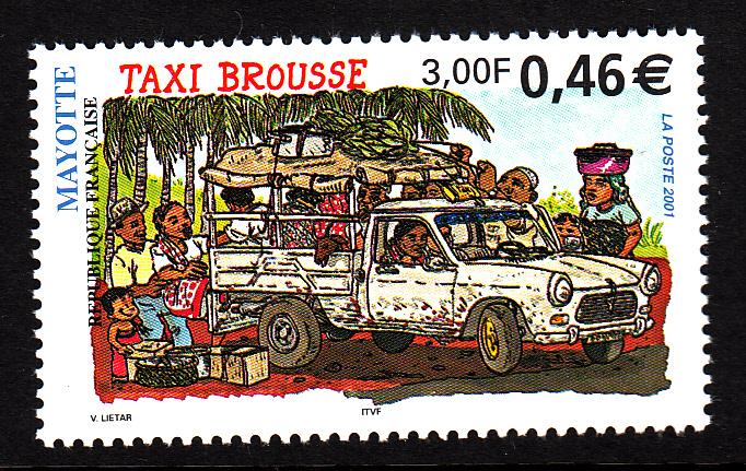 Mayotte MNH Scott #148 3fr Bush taxi