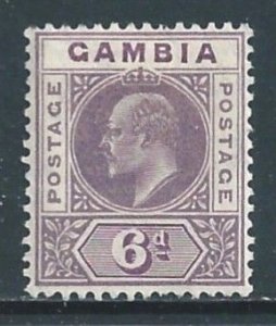 Gambia #53 MH 6p King Edward VII - Wmk. 3