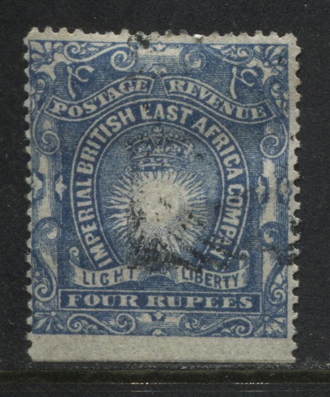 British East Africa 1890 4 rupees used (JD)