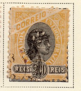 Brazil 1897 Early Issue Fine Used 200r. NW-11969