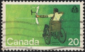 Canada SC#694 20¢ Olympiad for the Physically Disabled (1976) Used