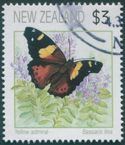 New Zealand 1991 $3 Vanessa itea SG1637 used