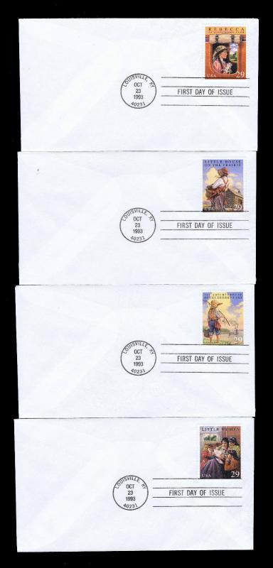 1993 US#2785-88 CLASSIC BOOK - 1ST DAY COVER SET - VF - CV $5.00 (ESP#4198)