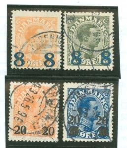 Denmark #161-162/176-177 Used Single (Complete Set)