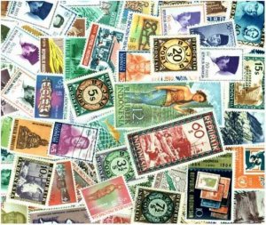 Indonesia Stamp Collection - 200 Different Stamps