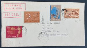 1968 Saigon Vietnam Printed Matter Airmail  Cover To Lexington VA USA