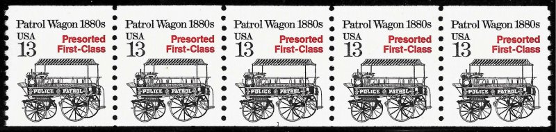 Sc 2258 13¢ Patrol Wagon PNC/5, Plate #1 MNH