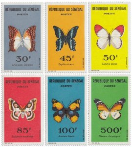 SENEGAL - 1963 - Butterflies - Perf 6v Set - Mint Never Hinged