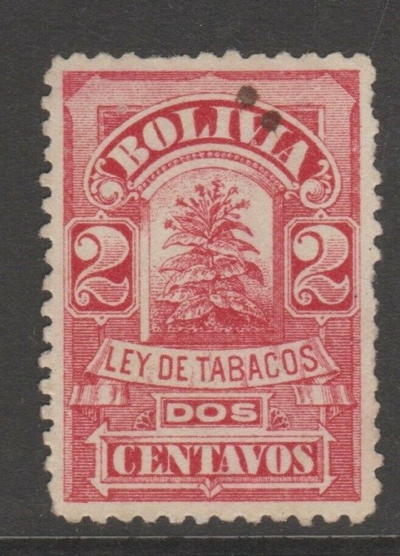 Bolivia Cinderella revenue fiscal stamp 3-18- 