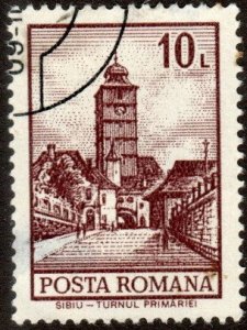 Romania 2367 - Cto - 10L City Hall Tower, Sibiu (1972) (1)