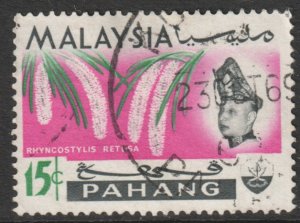 Malaya Pahang Scott 88 - SG92, 1965 Flowers 15c used