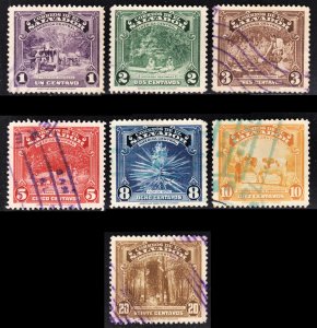 El Salvador Scott 574-80 F to VF used.  Lot C.  Free...