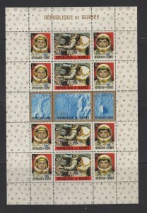 Guinea  #387a  (1965 US Space sheet of 15)  VFMNH CV $9.00