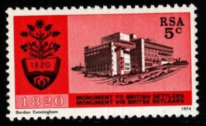 SOUTH AFRICA SG346 1974 INAUGURATION OF BRITISH SETTLERS MNH