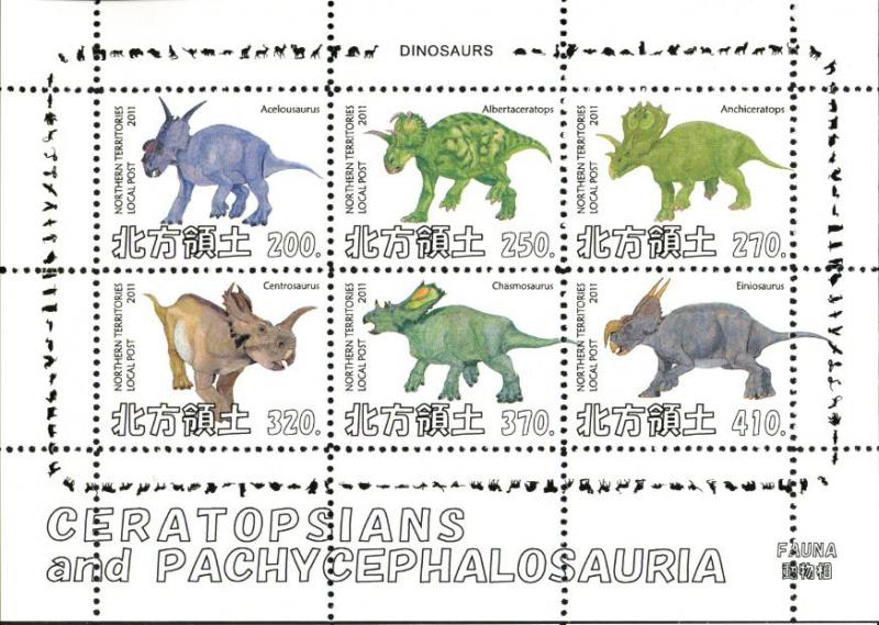 NORTHERN TERRITORIES SHEET DINOSAURS