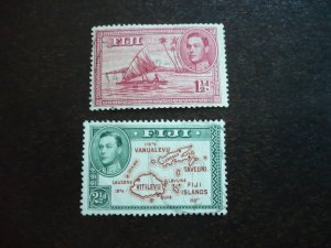 Stamps - Fiji - Scott# 132,134 - Used Part Set of 2 Stamps