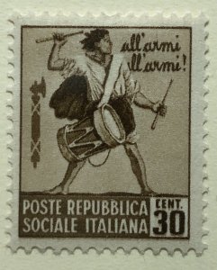 AlexStamps ITALIAN SOCIAL REPUBLIC (ITALY) #34 VF Mint 