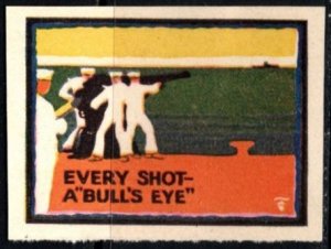 1914 US WW I Propaganda Poster Stamp Every Shot-A Bulls Eye Unused